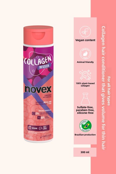 NOVEX Collagen Infusion - Conditioner Containing Volumizing Collagen for Fine Hair 300ml
