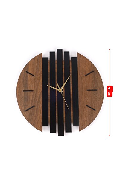 Pikas Modern Design Slatted Model Wooden Wall Clock