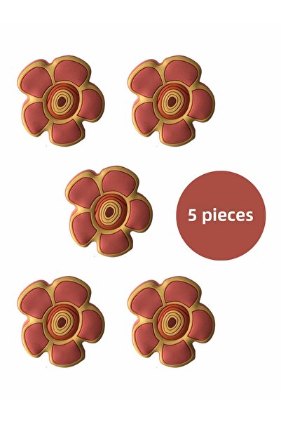 MegaVitrin مجموعة مقابض أثاث غرفة الأطفال من Yavruağzı Papatya مكونة من 5 قطع...