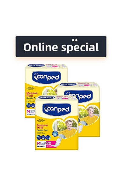 Canped وسادة المثانة العادية عبر الإنترنت حزمة 60 قطعة