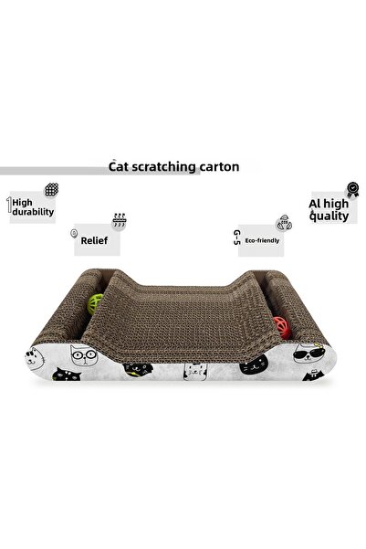 EMS Ambalaj Cardboard Cat Scratching Bell Bulk 38*6*20