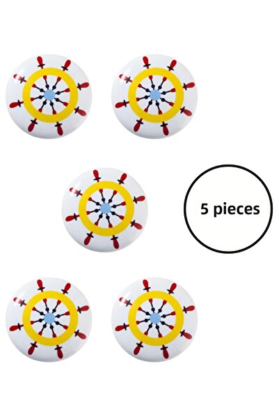 MegaVitrin 5 Pieces Porcelain Sailor's Helm Children's Room Furniture Handle ...