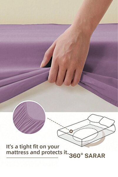 Owra Elastic Cotton Fitted Combed Sheet Single Double King Size Bed 100X200, 160X200, 180X200