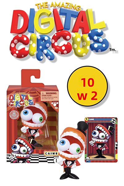 TOYFEST شخصية كاين من السيرك الرقمي المذهل من الفينيل + بطاقة تجميع مع ميزة ا...