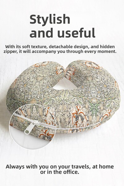 Evimde Bambaşka Pernă ergonomică pentru gât cu model de flori vintage - Pernă...