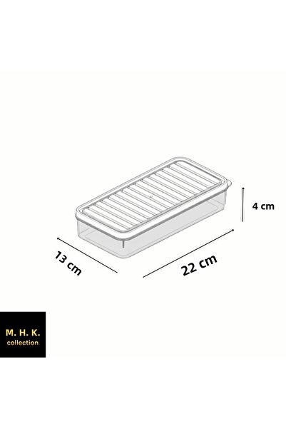 MHK Collection Rectangular Storage Box with Plastic Lid