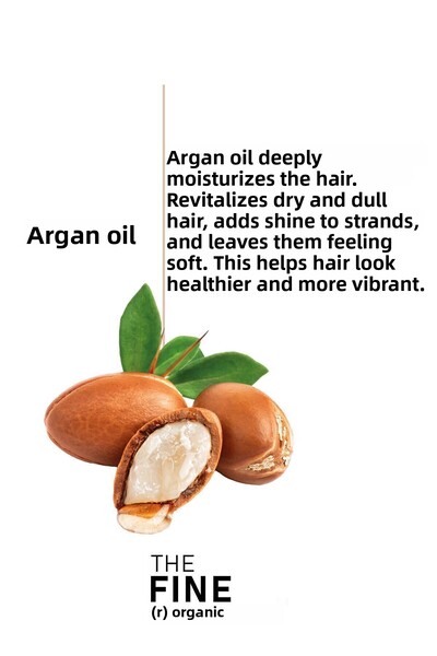 THE FINE ORGANICS سيروم العناية بالشعر بخلاصة الأرغان والتفاح السويسري، 100 مل