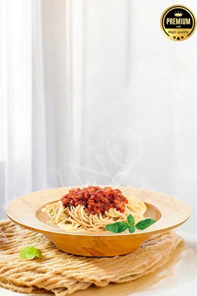 Kapris طبق معكرونة دائري من الخيزران مين 1278