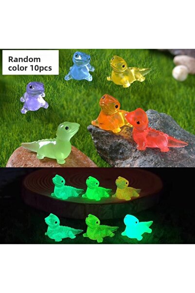 Choice style7 10PCS Mini Lizards Glow At Dark Lizard Vivarium DIY Accessories...