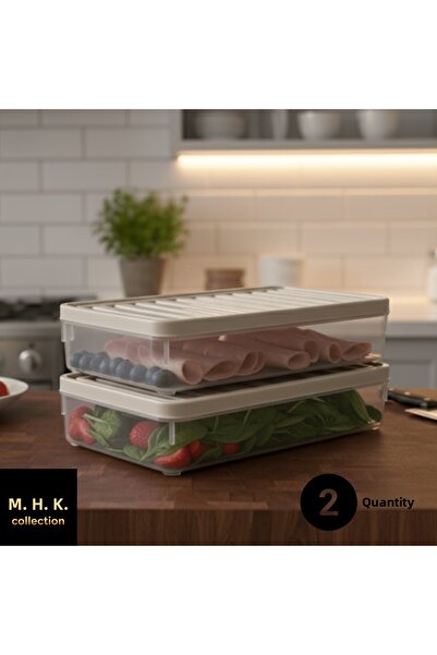 MHK Collection Rectangular Storage Box with Plastic Lid