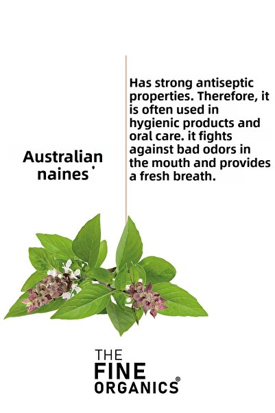 THE FINE ORGANICS النعناع الأسترالي - مناديل تنظيف وتبييض الأسنان