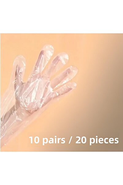 Beauty Box 20 قطعة من القفازات الشفافة غير المعطرة المتوافقة مع مرطب البشرة ل...