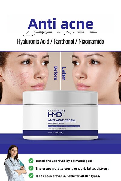 BEAUTE HMD كريم العناية المضاد للبثور والبثور وحب الشباب والمساعدة في إزالة ا...