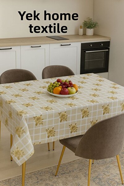 YEK HOME TEKSTİL Fiber Pvc Erasable Table Cloth