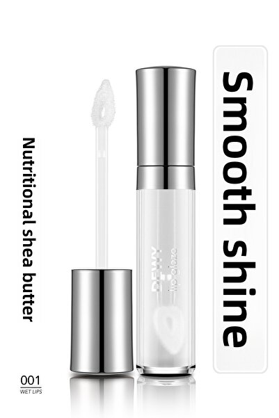 Flormar Nourishing Lip Gloss - Dewy Lip Glaze - 001 Wet Lips-8682536068017