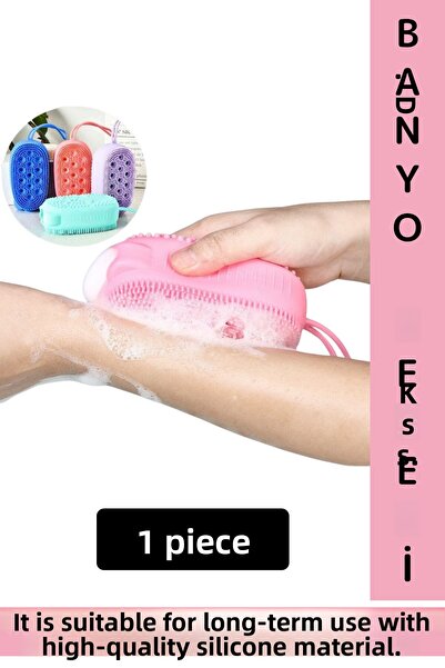 Wintoup مقشر حمام سيليكون فاخر بتصميم خطوط مزدوجة الجانب، لا يسبب تهيج البشرة...