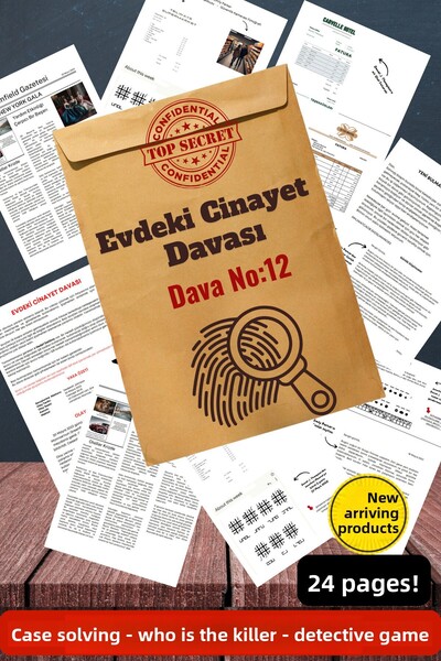 GameBulance Murder at Home Case - Deadly Intrigue - Hard Level Detective Game - Murder Solving Game