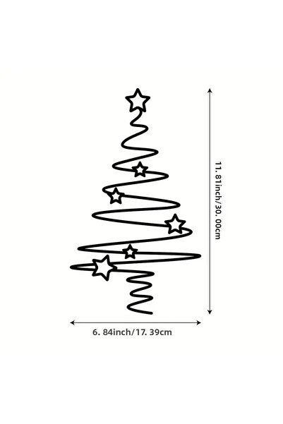 VENON 30 Cm X 17 Cm Decor de perete pentru pregătirea Anului Nou Ornament pentru masă de intrare METAL Crăciun Sărbători Petrecere Durată anilor