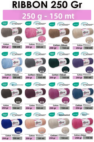 Diva İplik Diva Ribbon 288 Bone