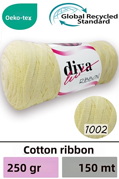 Diva İplik Diva Ribbon 1002 Soft Yellow