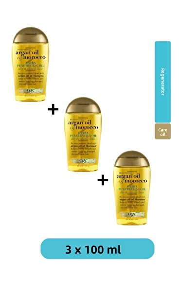 OGX Argan Oil of Morocco Hair Care Oil 100 ml 3 Pieces