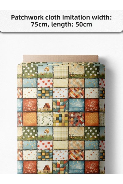 FabricMarket Patchwork Fabric Set – 100% Cotton Patterned Fabric Coupons for Sewing and Hobby