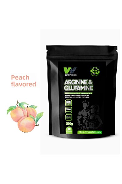 WWP الأرجينين والجلوتامين - يقلل بشكل فعال من تلف العضلات - 300 جرام - بنكهة ...