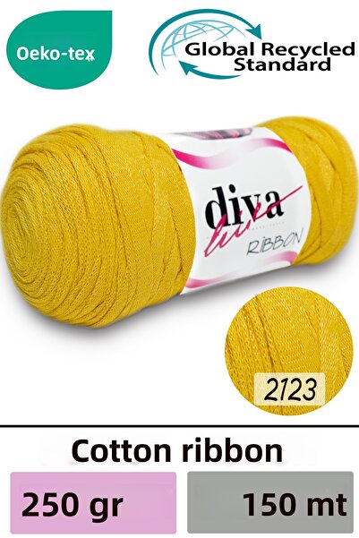 Diva İplik Diva Ribbon 2123 Galben