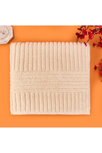 Evidea Prosop de față din microbumbac moale - Bej - 50x90 cm