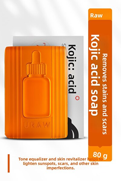 Uraw صابون حمض الكوجيك | صابون مضاد للعيوب وتفتيح البشرة يعادل لون البشرة