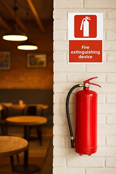 çokaş Fire Extinguisher 2-Pack Forex Warning Sign
