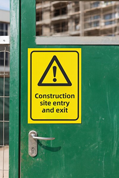 çokaş Construction Site Entrance Exit 2 Forex Warning Signs