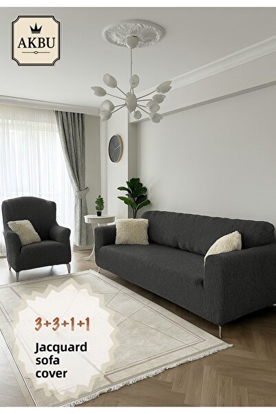 AKBU Seat Cover Set |   Sofa Cover |   Elastic Seat Cover (2 Three-Seater Cov...