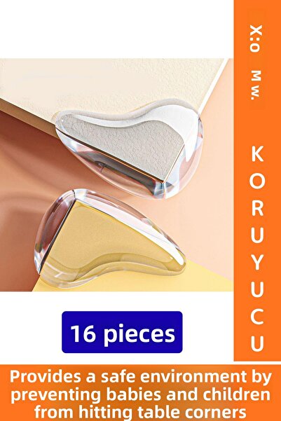 Wintoup Practical Child Baby Safety Table Nightstand Furniture Anti-Collision Silicone Corner Edge Protector 16 Pieces