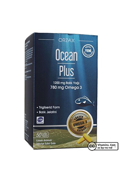 Ocean 50 Capsules - Plus 1200 Mg Omega-3 Fish Oil