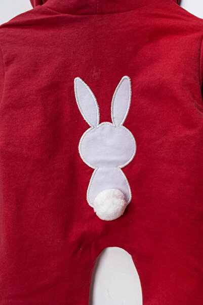 Pırlanta baby Cute Rabbit Patterned Zippered Baby Rompers 7 Colors