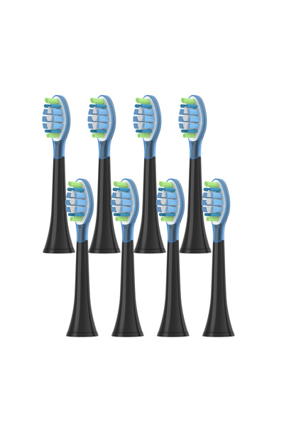 Choice C3 black 8Pcs Replacement Brush Heads for Philips HX6064 HX6930 HX6730 Sonic Electric Toothbrush Vac