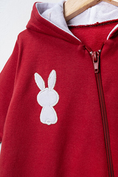 Pırlanta baby Cute Rabbit Patterned Zippered Baby Rompers 7 Colors