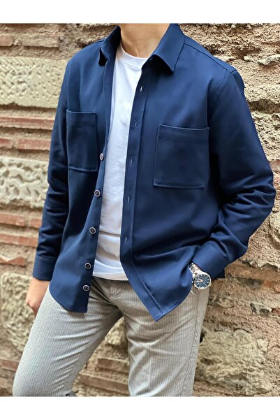 Fitmens Oversize Gabardine Cotton Men's Jacket Shirt with Gift Box Fs-003868 ...