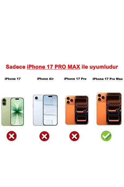 Dexmon iPhone 17 PRO MAX Uyumlu Kamera Korumalı Şeffaf Esnek Silikon Kılıf