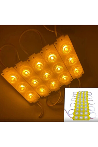 EKT 3 LEDLİ MODÜL LED AMBER TURUNCU 10 ADET
