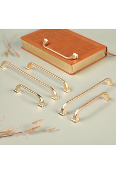 KOÇSAN Mâner Roma Mat Aur 128 Mm Mobilier Bucătărie Country De Lux Mâner Sertar Dulap