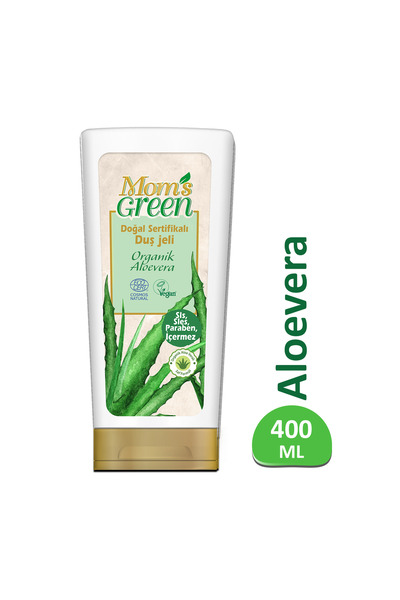 Mom's Green Doğal Sertifikalı Duş Jeli - Organik Aloeveralı 400 ml EcoCosmos