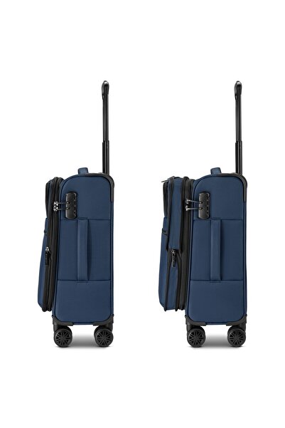 BUGATTI Valencia Soft 4 Rollen Kabinentrolley S 55 cm mit Dehnfalte