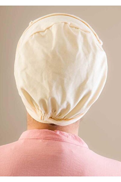 Aişe tesettür Beige Oversize Non-Slip Bonnet - 40500