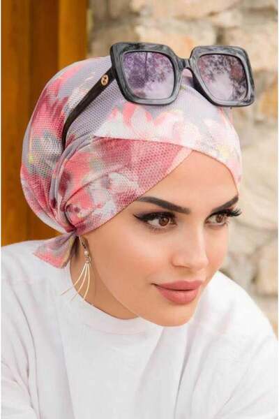 Aişe tesettür Powder Spring Cross Bonnet