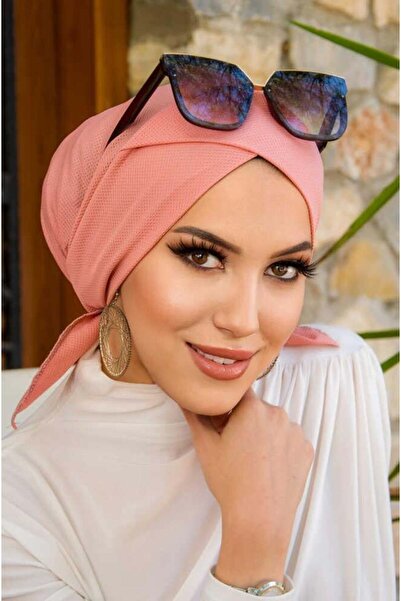 Aişe tesettür Pudra Çapraz Bone