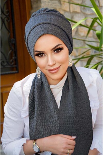Aişe tesettür Smoked Scarf Bonnet