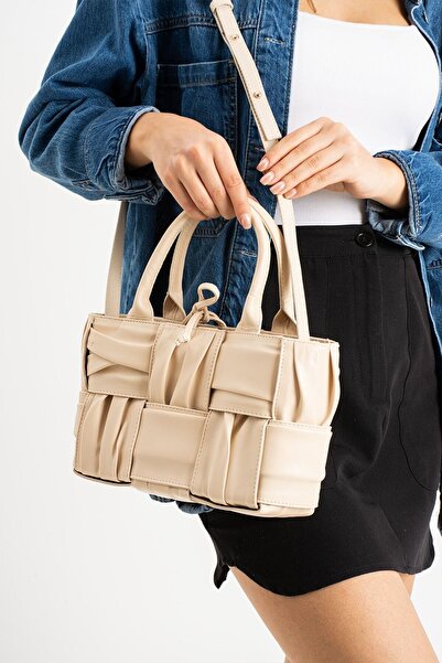 GALB LEATHER Premium Special Design Γυναικεία Τσάντα ώμου - Πλεκτή στο χέρι κ...