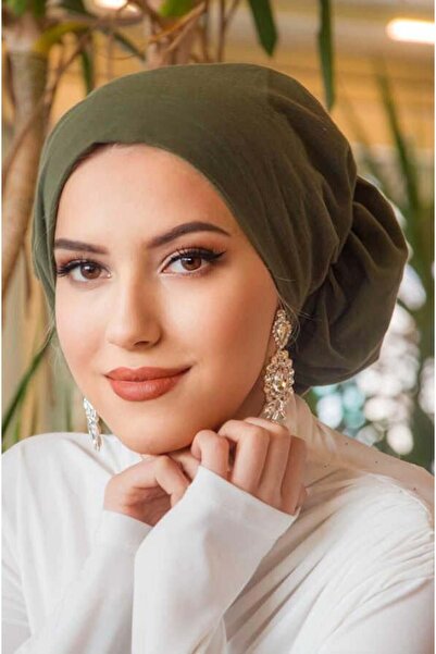 Aişe tesettür Khaki Çağla Ready Turban
